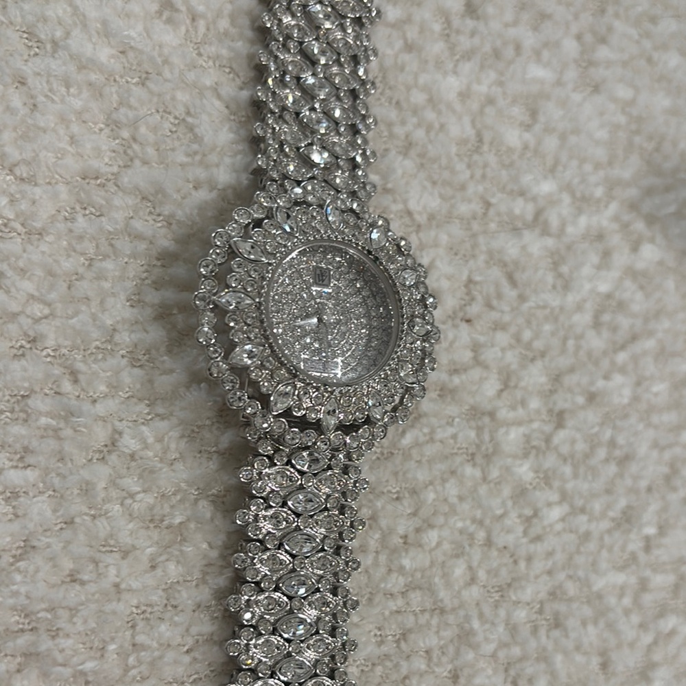 Silver Sparkling Watch